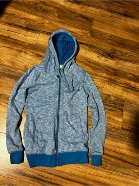 Roxy Blue Heather Zip-Up Hoodie